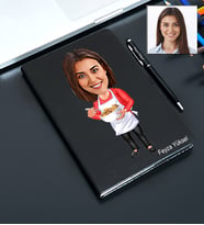 Kişiye Özel Ev Hanımı Tasarımlı Karikatür Defter Ve Kalem Seti 79