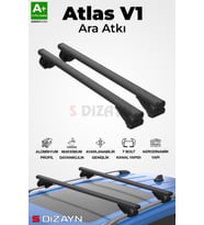S-Dizayn Nissan Patrol S-Bar Atlas V1 Ara Atkı Tavan Taşıyıcı Barı Siyah 155 Cm 2010-2024 A+ Kalite