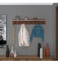 Kenzlife elbise askılığı askılık vettini cvz 20*100*12 siyah 8 adet askı portmanto (Karışık)