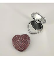 MORDİNO Kilim Desenli Kalp Cep Aynası