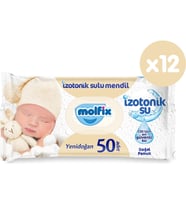 Molfix İzotonik Sulu Yenidoğan Islak Havlu 12*50 600 Yaprak