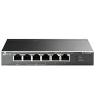 TP-LINK TL-SG1006PP, 6 Port, GigaBit, 4 Port PoE 64W, Yönetilemez, Metal Kasa, Masaüstü Switch