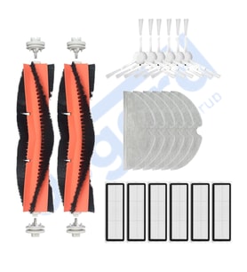 Xiaomi 1C,2C,Mop 2 Uyumlu 2 Ana Fırça 6 Yan Fırça 6 Filtre 6 Mop PKT-iasgf0000001