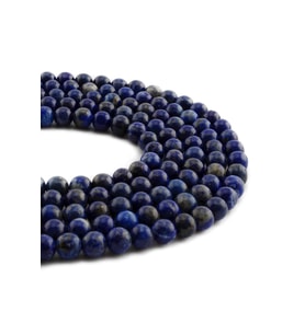 Lapis Lazuli Doğal Taş Parlak Küre Kesim 6mm Dizi [AA]