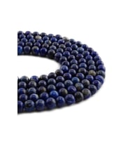 Lapis Lazuli Doğal Taş Parlak Küre Kesim 6mm Dizi [AA]