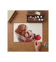 Dondurma Kasesi - Renkli Dondurmalar Tasarımı 240 parça Ahşap Puzzle Ahşap Kutuda MP01752