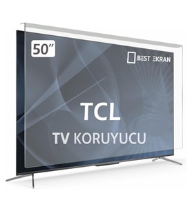 TCL 50P725 TV EKRAN KORUYUCU - Tcl 50" inç 126 Tv Ekran Koruyucu Şeffaf Paneli