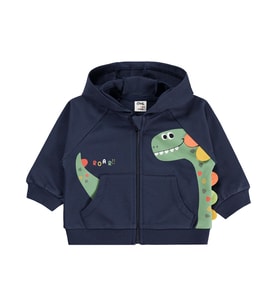Civil Baby Dinozor Baskılı 6-18 Ay Hırka - Mavi