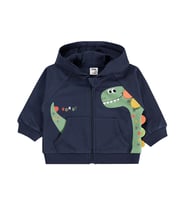 Civil Baby Dinozor Baskılı 6-18 Ay Hırka - Mavi