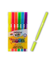 Keçeli Kalem 6 Lı Neon Renkler Pensan Fosforlu Keçeli Kalem 1 Paket (Karışık)