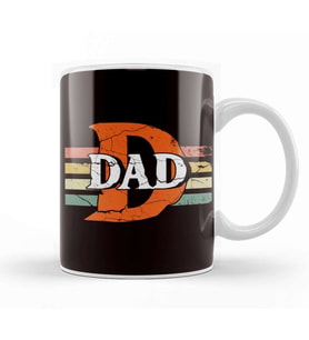 Retro Dad Vintage Daddy Papa Father Poppa Stepdad Husband Kupa Bardak Porselen