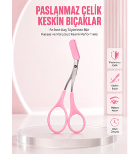 Taraklı Kaş Düzeltme Makası - Hassas Şekillendirme Ve Kolay Kullanım