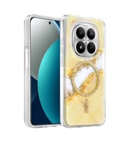 Onegif Redmi Note 15 Pro Plus 5g Lotus Simli Magsafe Kapak - Gümüş