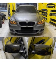 Bmw E60 2003-2010 Batman Yarasa Ayna Kapağı Piano Black Abs Plastik