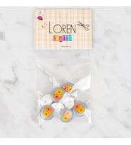 Loren Crafts 8 li Mavi Civciv Düğme - 701