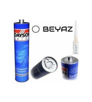 Dayson Silikon Beyaz 280 ml Dayson Extra Profesyonel Pu Mastik Dayson Yapıştırıcı 2 Adet