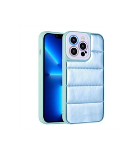Apple iPhone 13 Pro Uyumlu Kılıf Kamera Korumalı Airbagli Renkli Zore Seksek Kapak (Mavi)