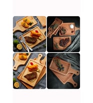 Ahşap Yemek Tabağı, Sunumluk Ahşap Tabak, Tahta Kahvaltı Tabağı, Ahşap Servis Tabağı