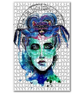 Cakapuzzle Kadın Figüründe Yengeç Burcu Görseli Puzzle Yapboz MDF (Ahşap) (120 Parça)