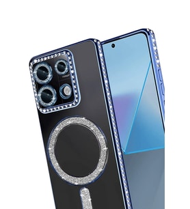 Pilelistore   Xiaomi Redmi Note 13 Pro 4G Joke Simli Magneticsafe Kılıf - Mavi