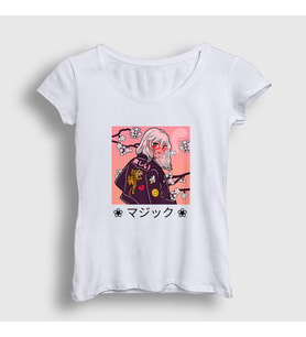 Presmono Kadın Beyaz Cute Girl V2 Anime T-Shirt 349052tt