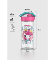Renga Saga Desenli 500 ml Tritan Çocuk Matara 912014 Pembe-Turkuaz