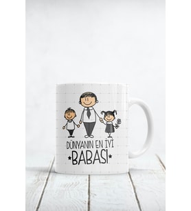 Dünyanın En Iyi Babası Baskılı Kupa Bardak
