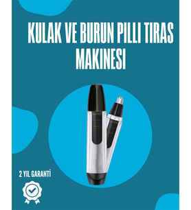 Pil ile Çalışan Kulak, Burun ve Kaş Tımar Cihazı