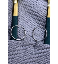 925 Ayar Gümüş Halka Küpe 1,4 mm - 16 mm