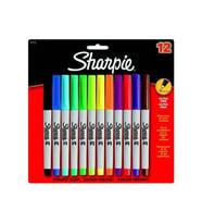 Sharpie Ultra Fine Permanent Markör Karışık Renk 12'li S0941891