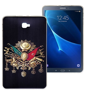 Samsung Galaxy Tab T580 Baskılı Silikon Kılıf BK-37