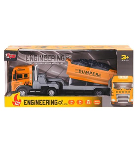 Nessiworld KLX800-241-42-43-44 Işıklı Müzikli İnşaat Tırı 1:24 -Vardem Oyuncak