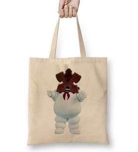 Stay Puft Marshmallow Demogorgon Stranger Things Bez Çanta Uzun Saplı