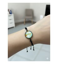 Küçük Prens Figürlü Siyah İp Bileklik – Unisex Ayarlanabilir Minimal Tasarım