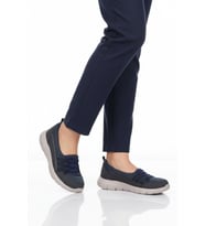 Walkway Lacivert Fileli Hafif Esnek Kadın Günlük Yürüyüş ve Spor Ayakkabı Bst-1009 G