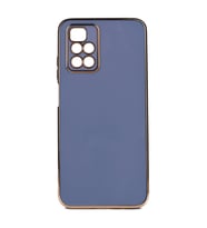 Xiaomi Redmi 10 2022 Kılıf Kenarları Gold Kamera Korumalı Renkli Pastel Silikon Mavi Açık BARK (Açık Mavi)
