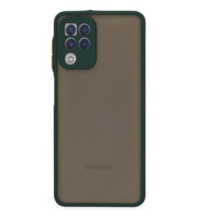 Newface Samsung Galaxy A22 Kılıf Montreal Silikon Kapak - Yeşil