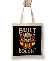 Built Not Bought Car & Motorcycle Mechanic Junkie Bez Çanta Uzun Saplı