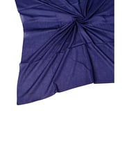Valino Organik Pamuk Düz Renk Eşarp 100x100 cm - Doğal ve Nefes Alabilen Kumaş (Lacivert)