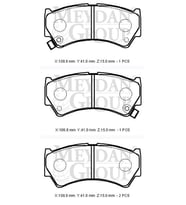 SUZUKI BALENO- 95/98; ÖN FREN BALATASI (DİSK) (108,8X41X15) (DAIWA) 55810-64G00 572-6350