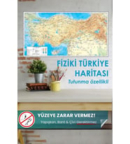 Türkiye Fiziki Haritası, Yüzeye Zarar Vermeyen Yapışkansız Tutunan Sihirli Akıllı Kağıt, Harita