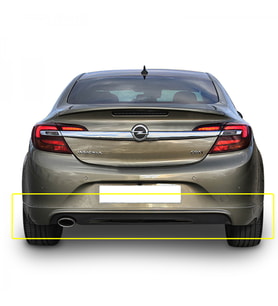 Opel İnsignia Opc Makyajlı Line Arka Ek Mat Siyah Plastik 2014 2015 2016 2017