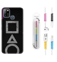INFINIX Smart 4 5 6 Zero 8 S5 Pro Kılıf Kablo Koruma Spiral Silikon Game Begin 1799