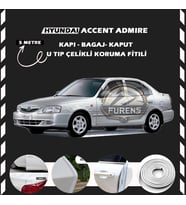 Hyunda Accent Admire Oto Araç Kapı Koruma Fitili 5metre Parlak Beyaz Renk