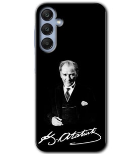 Galaxy A35 Kılıf HD Desen Baskılı Kılıf - Atatürk İmza