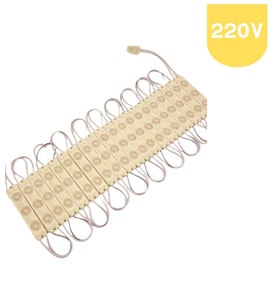 10 Adet 220 Volt 2 Watt 3 Lensli Günışığı 2835 SMD Led Modül IP65