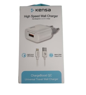 KENSA APPLE İPHONE BÜTÜN MODELLERE UYUMLU  ŞARJ KABLOSU ŞARJ ADAPTÖRÜ SET 20W 3.0A