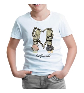 Best Friends - F1 Beyaz Çocuk Tshirt