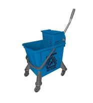 Omnisoft UCTM STS728 Spider Plastik Tekerlekli Temizlik Seti 32 lt Mavi