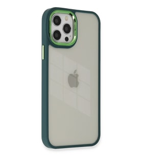 Pilelistore   iPhone 12 Pro Max Kılıf Dora Kapak - Haki Yeşil